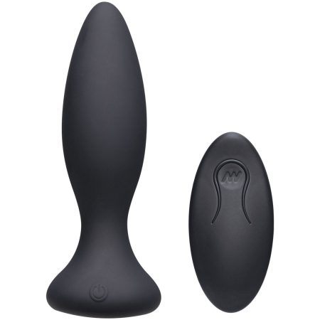 Doc Johnson A Play Débutant VIBE – Plug anal vibrant en silicone avec télécommande – Noir