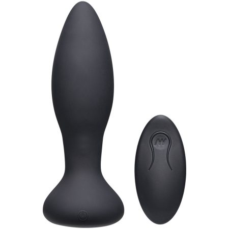 Doc Johnson A Play Experienced VIBE – Plug anal vibrant en silicone avec télécommande – Noir