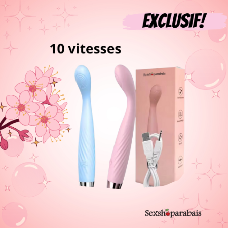 Vibromasseur étanche à double moteur pour point G avec multi-fréquences