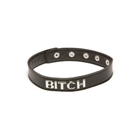 Allure X-Play – Collier de bondage BITCH – Noir