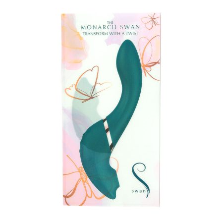 Le Monarch Swan®- Transformer avec un vibrateur et un stimulateur Twist - FEUILLES