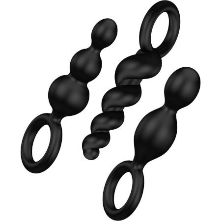 Bouchons Satisfyer – 3 pièces ajoutées Pack de valeur – Noir