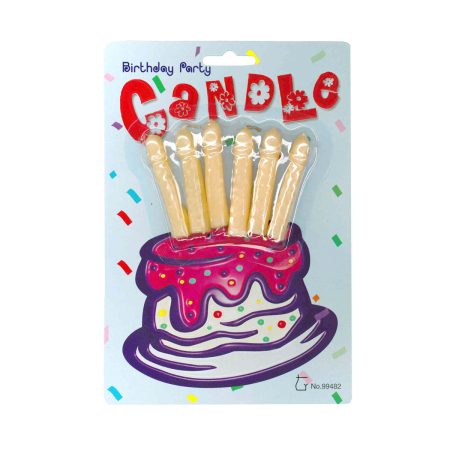Bougies en caniveau de fête – 6pc