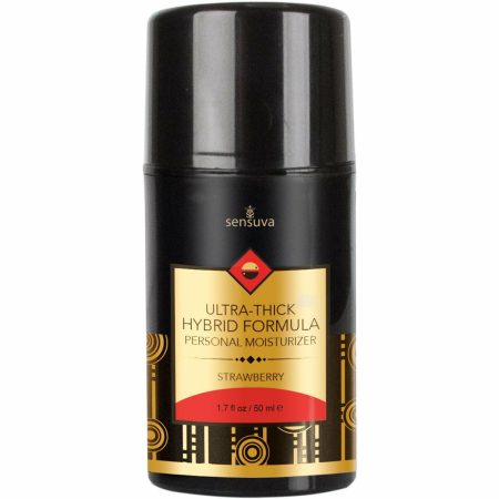 Sensuva Ultra-Thick Formule hybride – Hydratant personnel Fraises - 1,9 oz