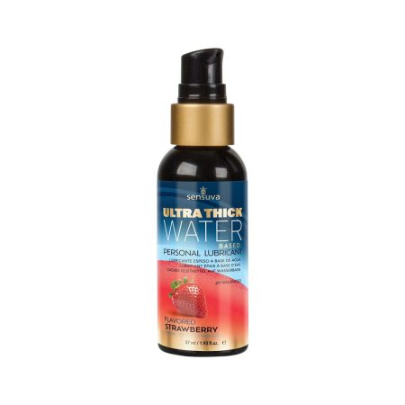 Sensuva Ultra-Thick Water-Based – Hydratant personnel Fraises - 1,9 oz