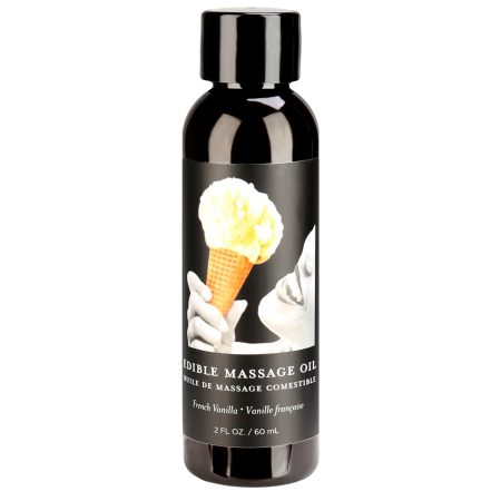 Huile de massage de chanvre comestible du corps terrestre - Vanille - 60ml/2oz
