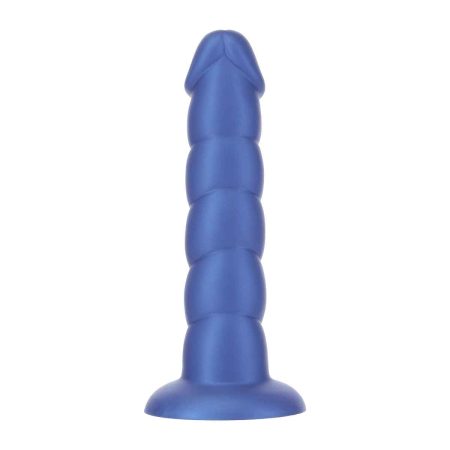 Pure Love® - 8" Dong torsadé - Grand - Bleu