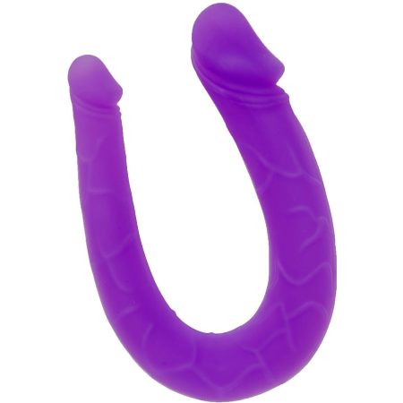 Sept Créations Silicone Double Mini Double Pénétration Dong - Violet