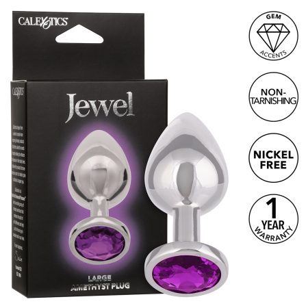 CalExotics® Jewel Large Améthyste Plug- Améthyste