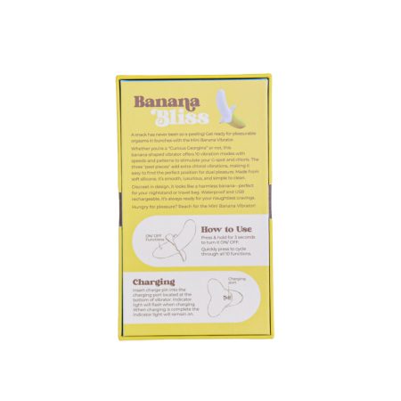 Banana Bliss Mini Silicone Vibrateur de bananes