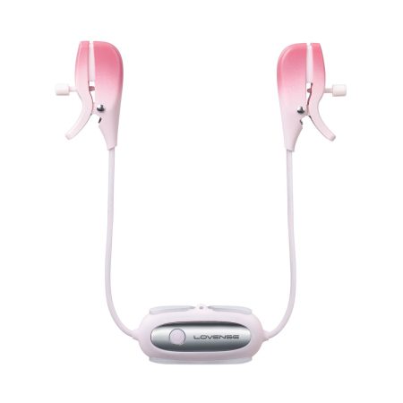 Lovense - Gemini - Pinces à tétons vibrantes Bluetooth® – Rose