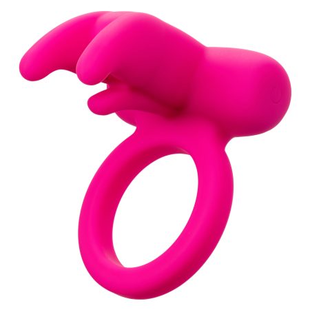 CalExotics® Triple Clit Flicker - Anneau de cock vibrant - Rose
