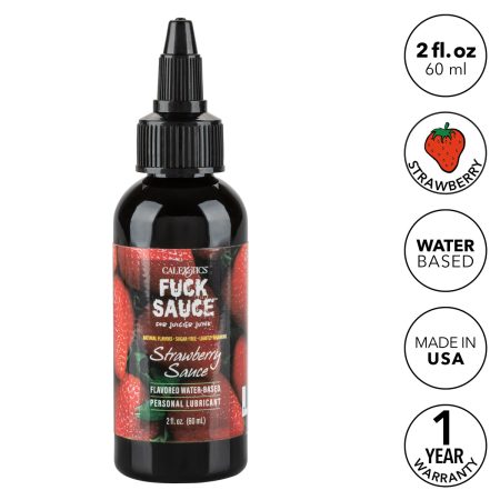 CalExotics® – Sauce de baise – Lubrifiant à base d'eau – Fraise - 2oz/60ml