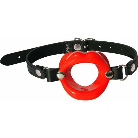 Feuilles de sport Sexe & Déchirure - Silicone Lèvres Bondage Gag-Red