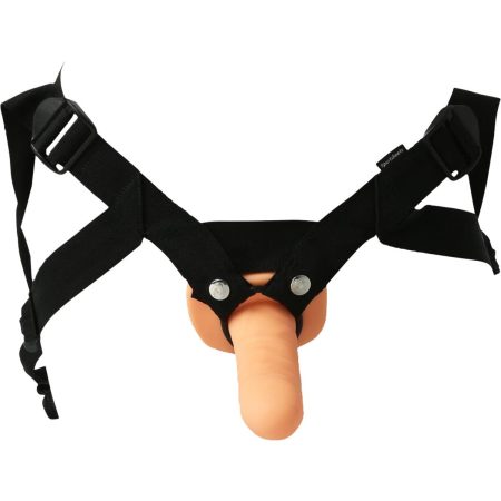 Feuilles de sport - Dong creux avec harnais strap-on