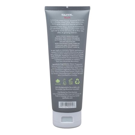 Lubrifiant personnel à base d'eau riche – 2 oz/4 oz/8 oz