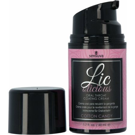 Sensuva Licolicious – Crème de revêtement de gorge aromatisée – 1,7 oz - Coton Bougie