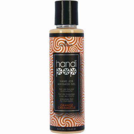 Sensuva HandiPop – Gel de massage pour les mains comestibles – 4,2 oz - Crème orange