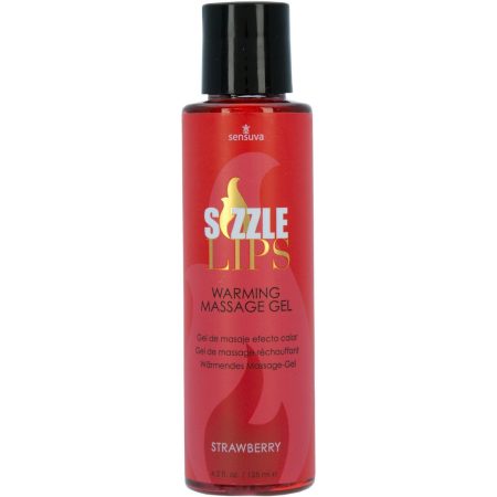 Sensuva Sizzle Lips Warming Gel comestible Fraise 4,2 oz