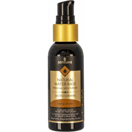 Sensuva Natural Water-Based – Hydratant personnel aromatisé - 1,9 oz - Caramel salé