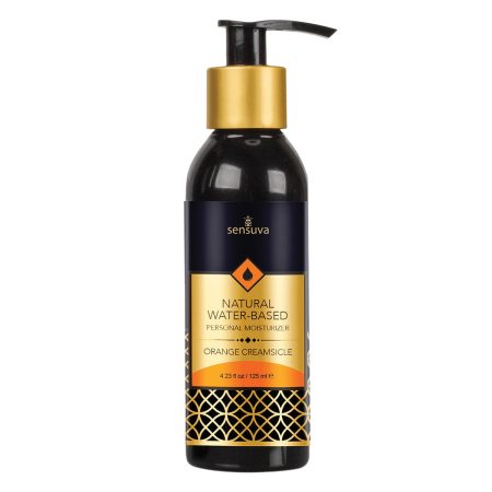 Sensuva à base d'eau naturelle – Aromatisant personnel aromatisé - 4,2 oz - Crème orange