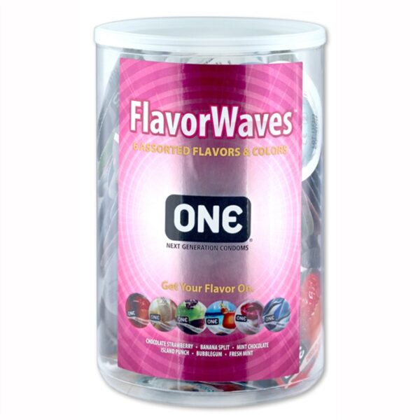ONE CONDOM BOWL FLAVOR WAVES (100/BOWL)