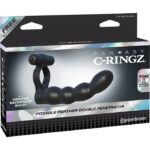 C-RINGZ POSABLE PARTNER DOUBLE PENETRATOR NOIR