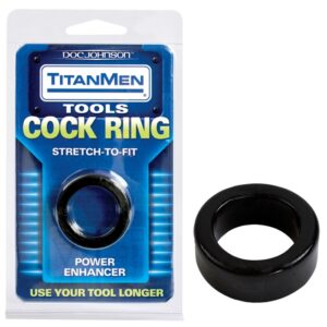 TITANMEN TOOLS COCK RING NOIR