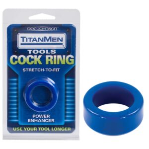 TITANMEN TOOLS COCK RING BLEU