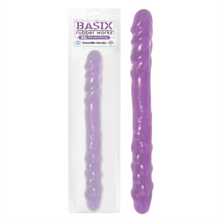 BASIX RUBBER WORKS - 16'' DOUBLE DONG - MAUVE