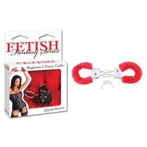 FF RED BEGINNER'S FURRY CUFFS