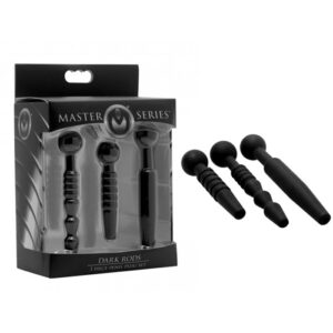 "DARK RODS 3 PIECE" SILICONE PENIS PLUG