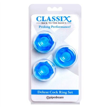 Classix - Deluxe Cock Ring Set, Blue
