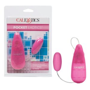 Pocket Exotics Vibrating Pink Passion Bullet - Pin