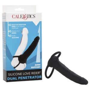 Silicone Love Rider Dual Penetrator - Black
