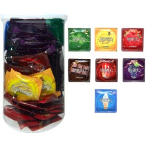 CONDOM TRUSTEX ASS FLAVOR LUB JAR 100