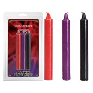 Japanese Drip Candles - 3 Pack Multi-Colored