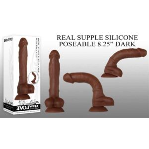 REAL SUPPLE SILICONE POSEABLE DARK 8.25"