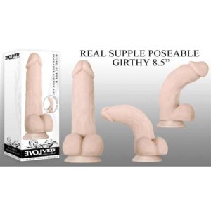 REAL SUPPLE POSEABLE GIRTHY 8.5"