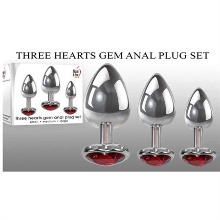 THREE HEARTS GEM ANAL PLUG SET