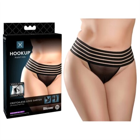 Crotchless Love Garter (XL-2XL)