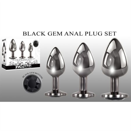Black Gem Anal Plug Set