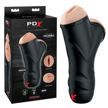 PDX ELITE DOUBLE PENETRATION VIBRATING STROKER