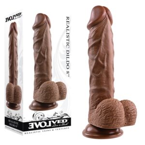 Realistic Dildo 8" Dark