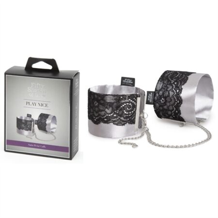 FSOG - Play Nice Satin & Lace Wrist Cuffs
