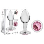 SMALL PINK GEM GLASS PLUG