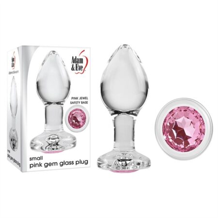 SMALL PINK GEM GLASS PLUG