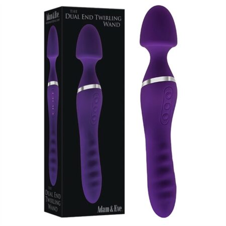 The Dual End Twirling Wand - Silicone purple