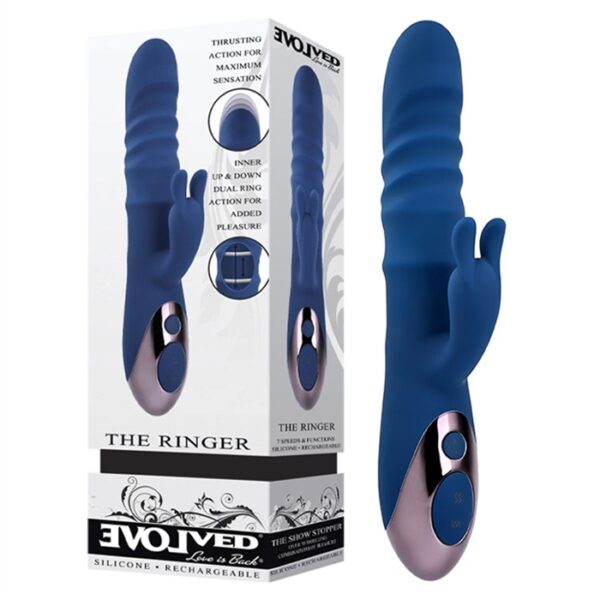 The Ringer - Silicone Rechargeable - Blue