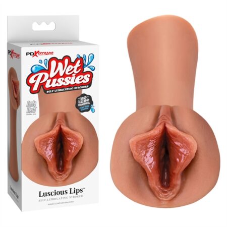 PDX Extreme Wet Pussies - Luscious Lips - Tan